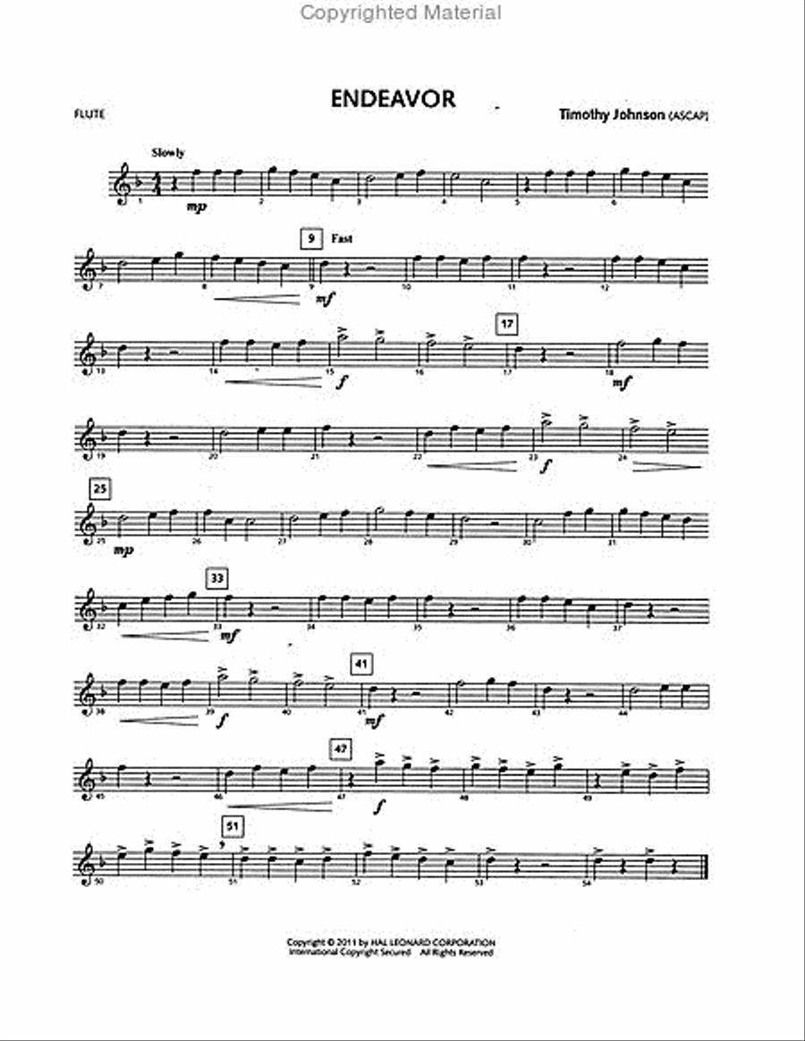 Endeavor Concert Band scores gallery preview page 4
