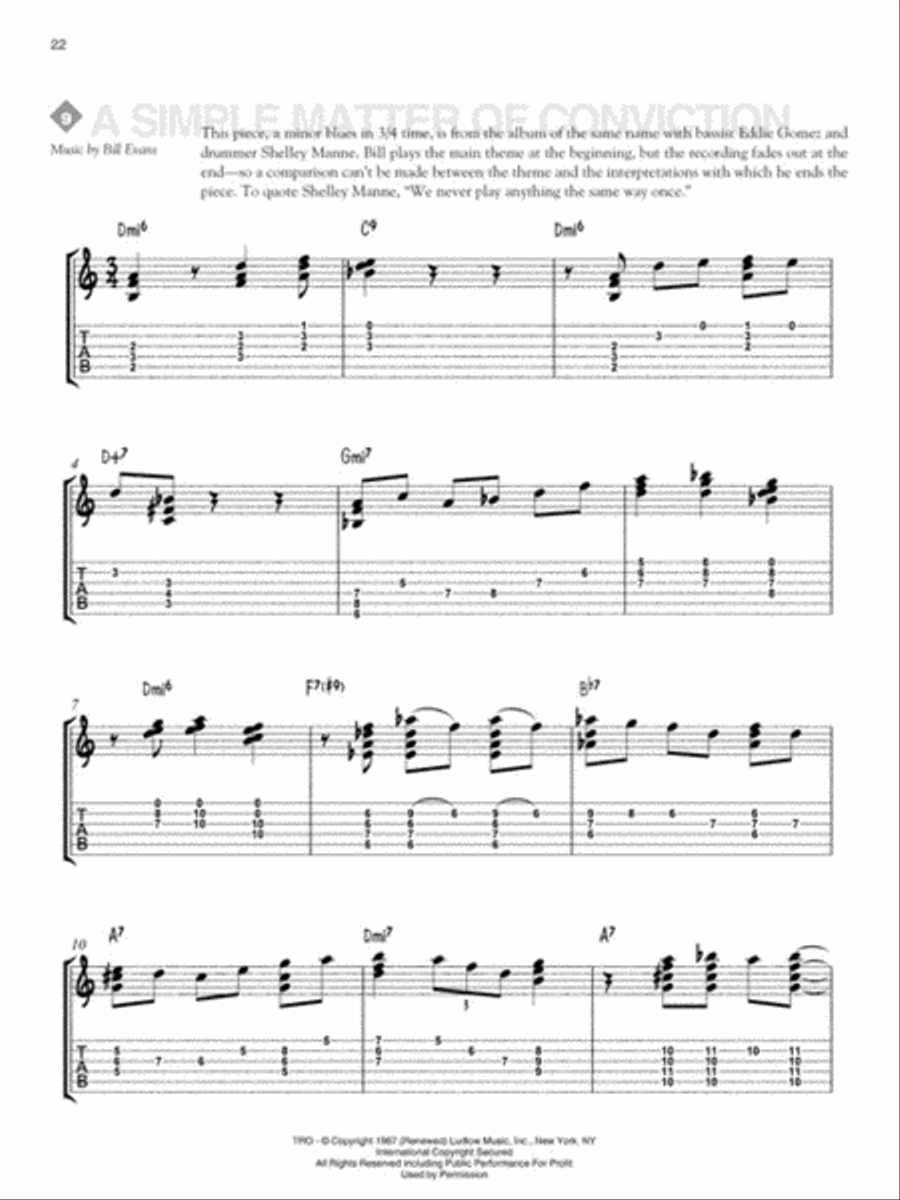 The Bill Evans Guitar Book Electric Guitar scores gallery preview page 4