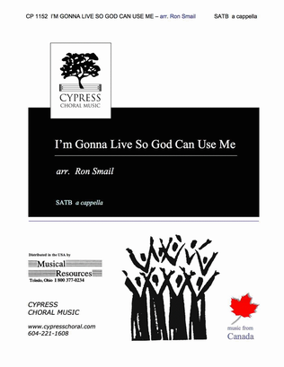 Book cover for I'm Gonna Live So God Can