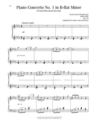 Piano Concerto No. 1 In B-Flat Minor, Op. 23, Second Movement Excerpt