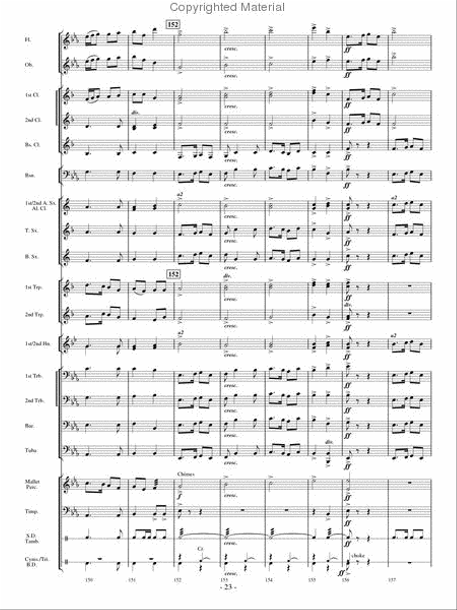 Aspen Overture Concert Band scores gallery preview page 22