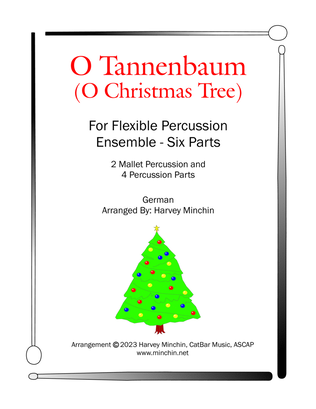 Book cover for O Tannenbaum (O Christmas Tree) for Flexible Percussion Ensemble