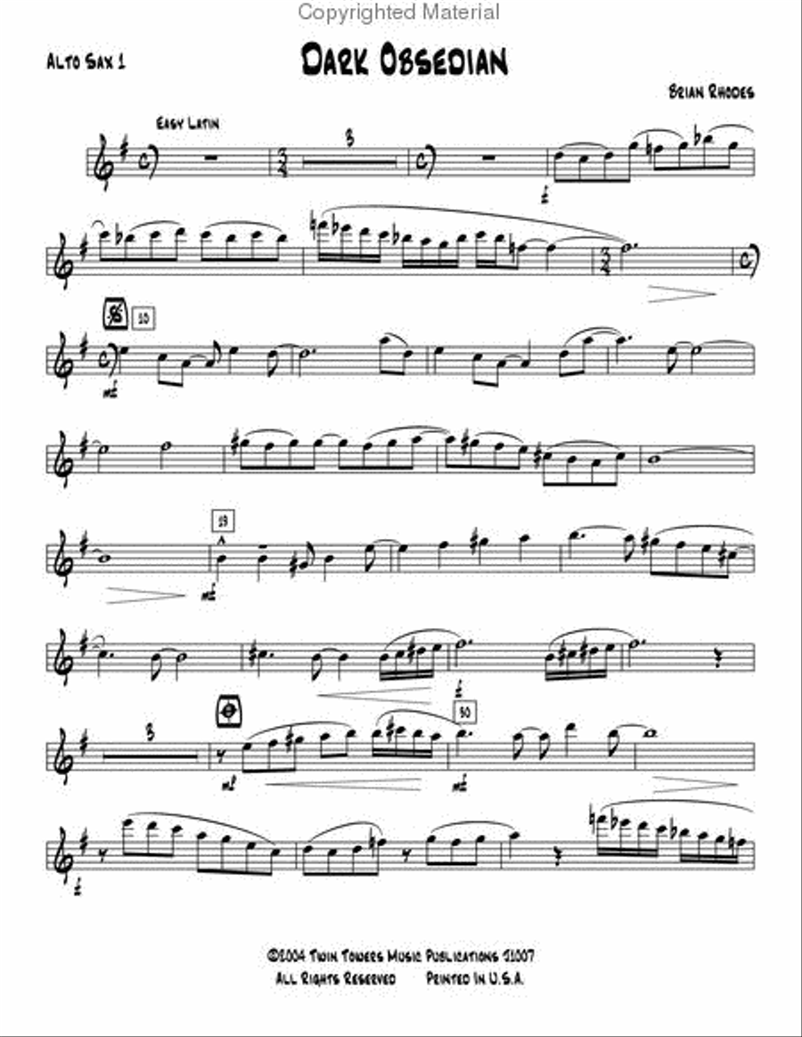 Dark Obsedian Dark Obsedian Jazz Ensemble scores gallery preview page 17
