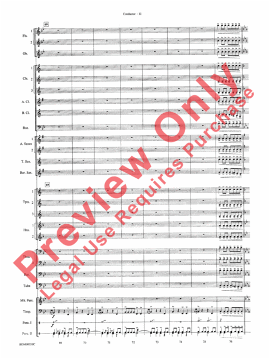 Parade of the Wooden Soldiers Concert Band scores gallery preview page 13