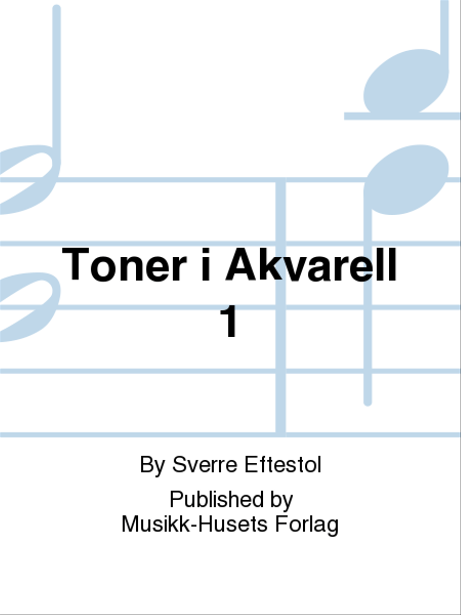 Toner i Akvarell 1 Toner i Akvarell 1 Organ scores gallery preview page 1
