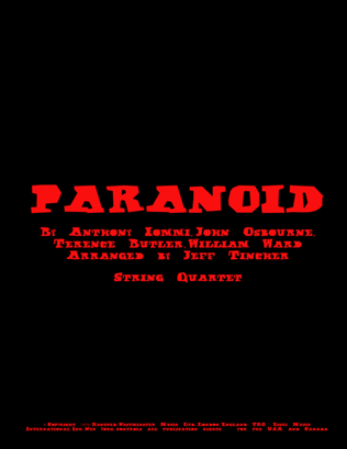 Book cover for Paranoid