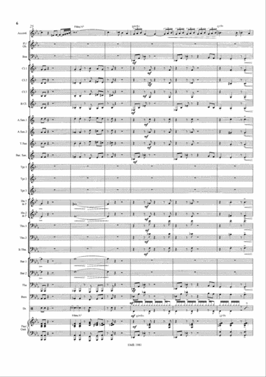 Tango Fuego Concert Band scores gallery preview page 7