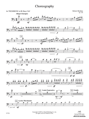 Choreography: (wp) 1st B-flat Trombone B.C.