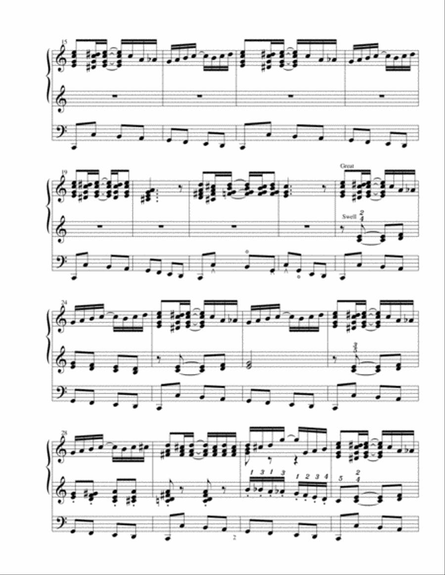 The Riverboat - a ragtime composition for organ Organ Solo scores gallery preview page 3