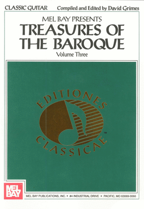 Book cover for Treasures of the Baroque Volume Three