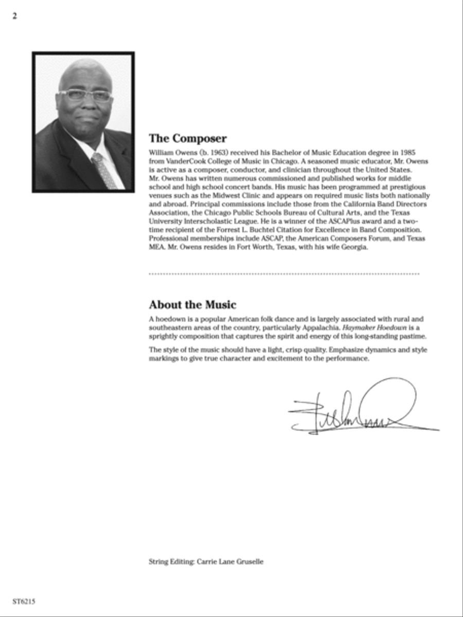 Haymaker Hoedown: Score Haymaker Hoedown: Score String Orchestra scores gallery preview page 2