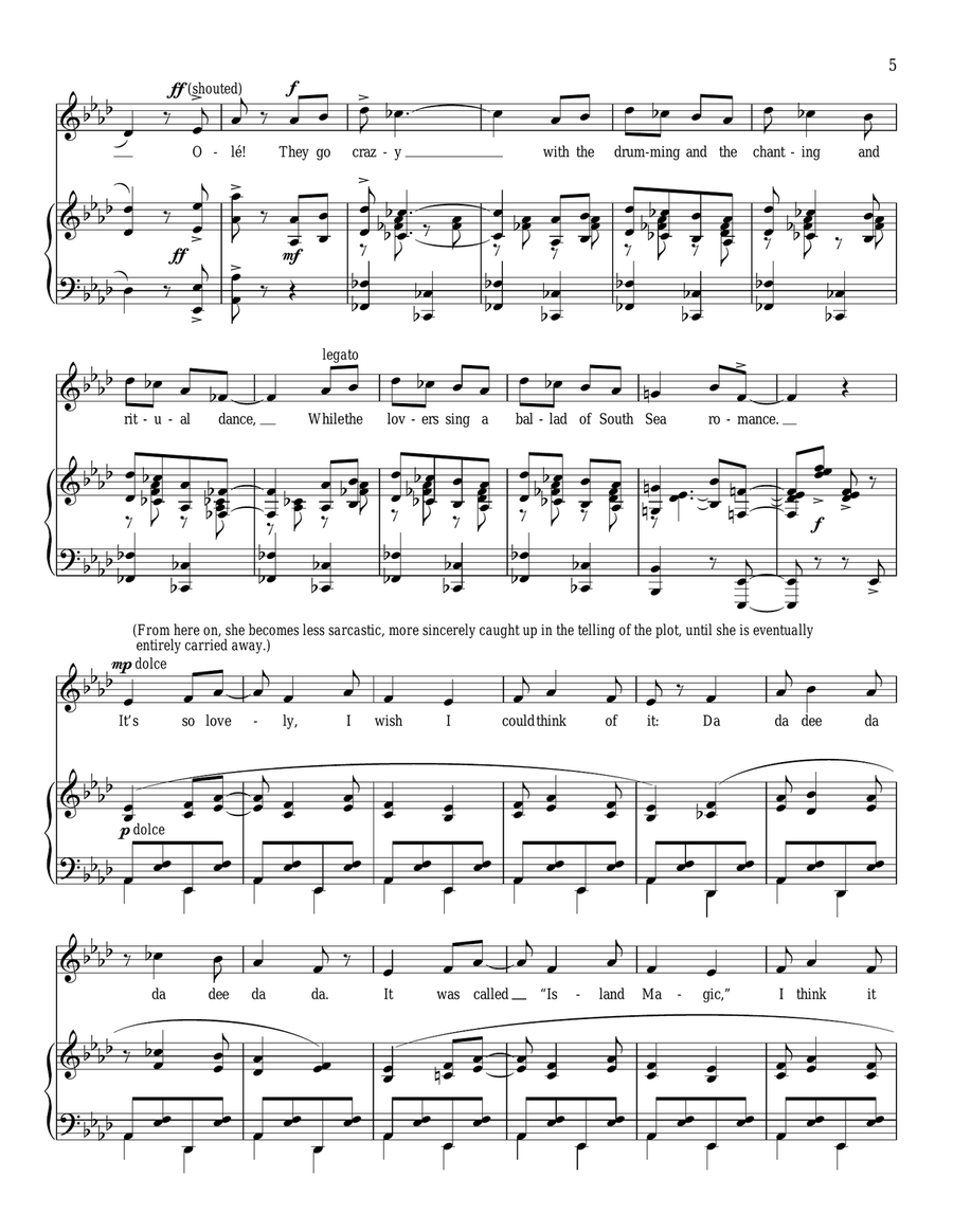What A Movie! Piano, Vocal scores gallery preview page 5