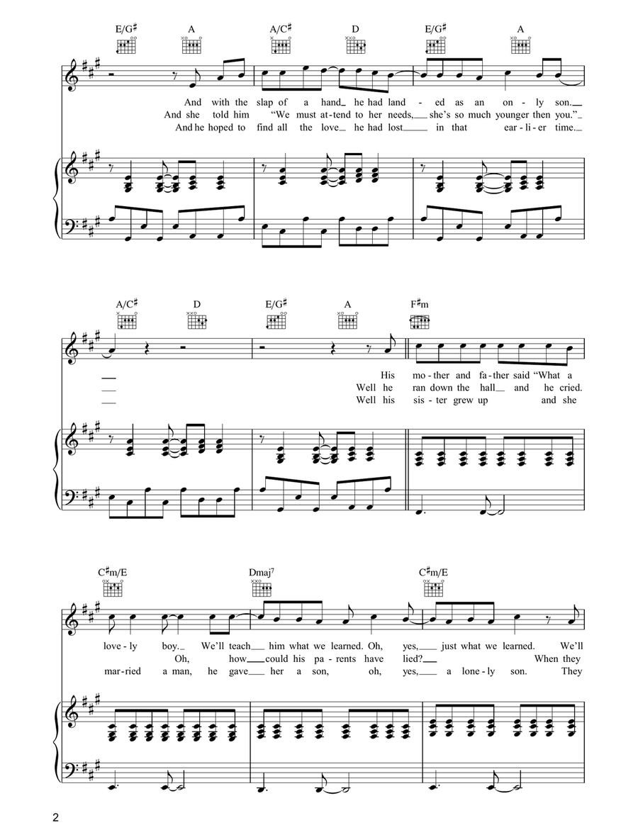 Lonely Boy Lonely Boy Piano, Vocal, Guitar scores gallery preview page 2