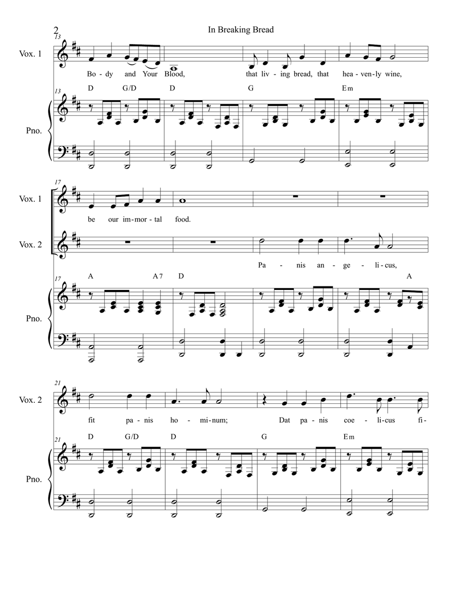 In Breaking Bread In Breaking Bread Vocal Duet scores gallery preview page 3