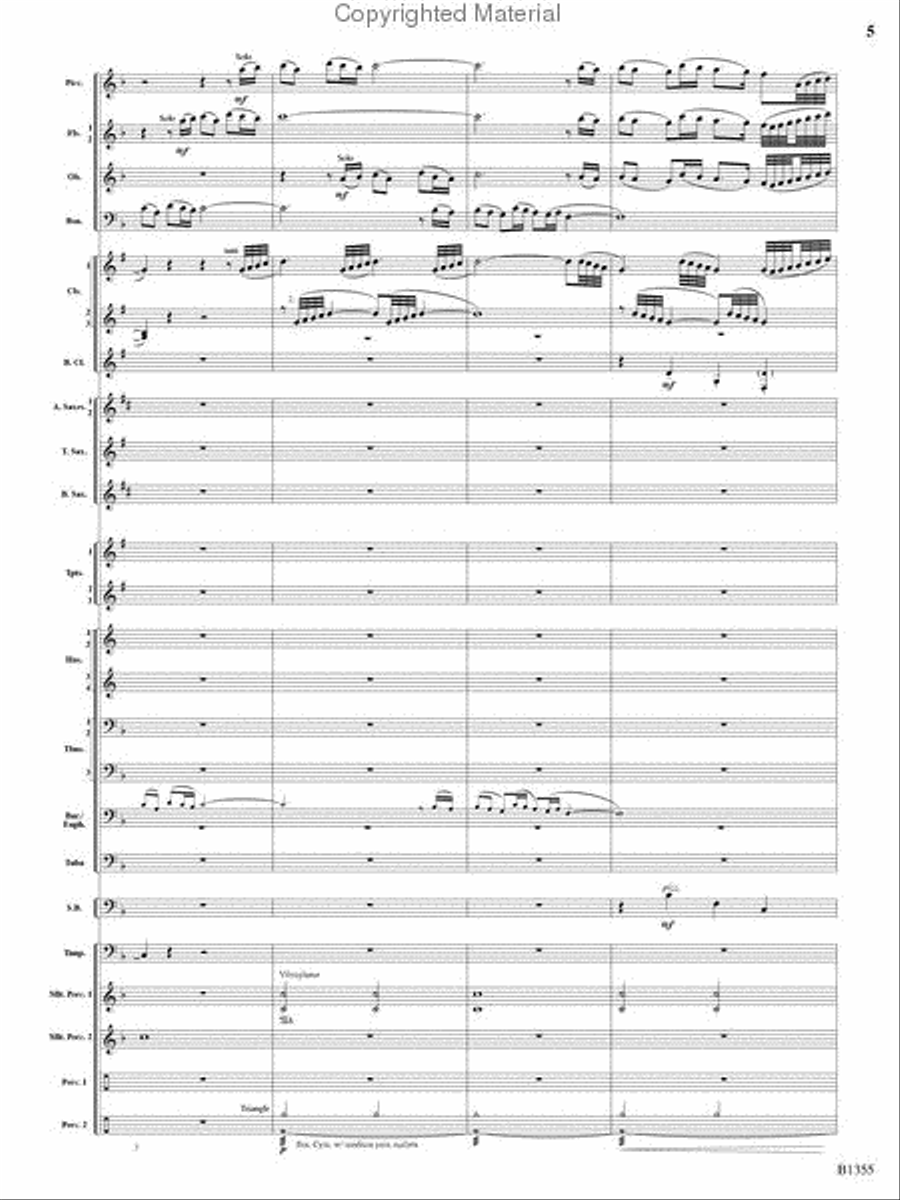 With Ever Joyful Hearts Concert Band scores gallery preview page 3