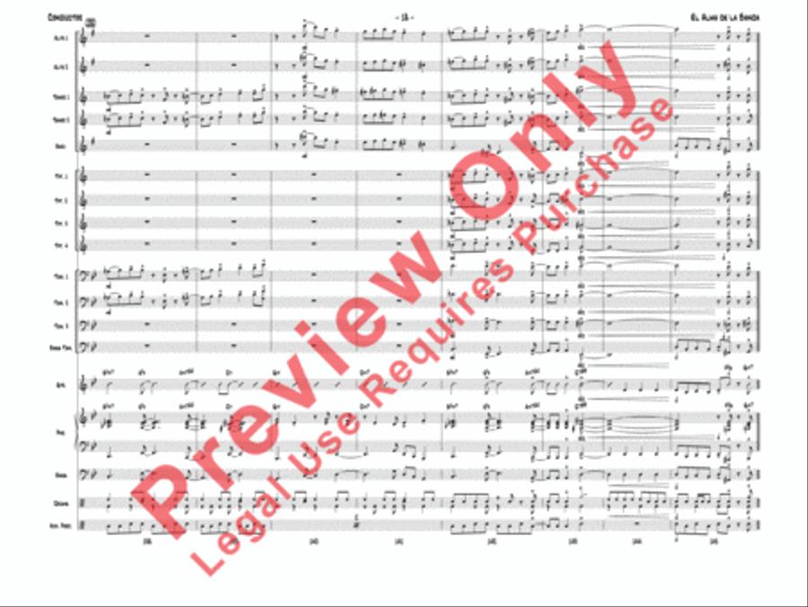 El Alma de la Banda Jazz Ensemble scores gallery preview page 21
