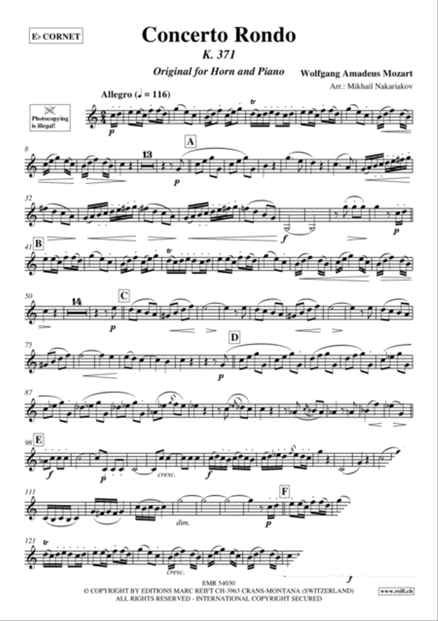Concerto Rondo Cornet scores gallery preview page 3
