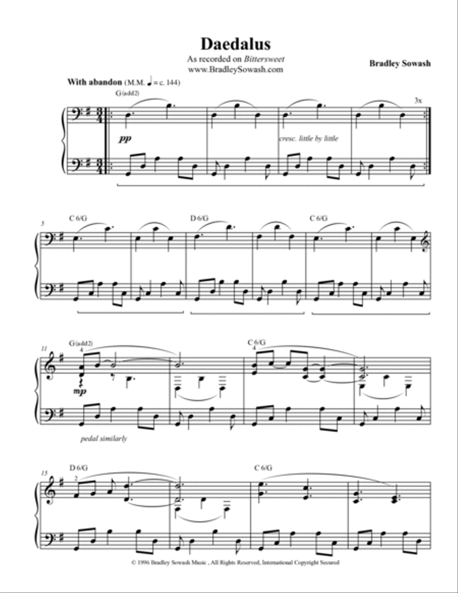 Daedalus Daedalus Piano Solo scores gallery preview page 2