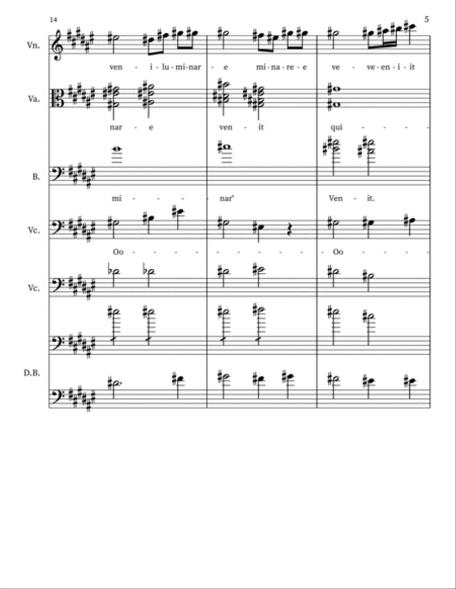 Copy of SURGE'ILLUMINARE QUIA VENIT LUMEN TU'UM Orchestra scores gallery preview page 5