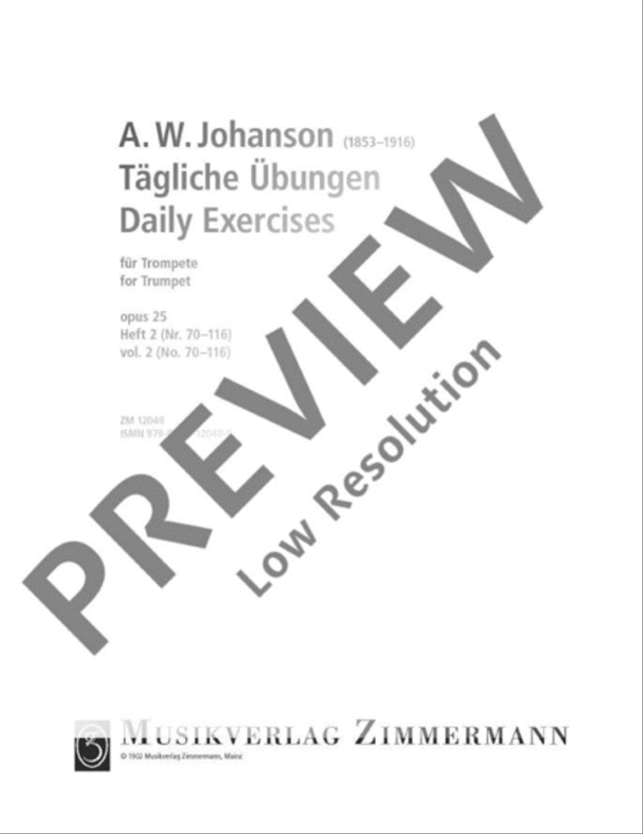 Daily Exercises Trumpet scores gallery preview page 2