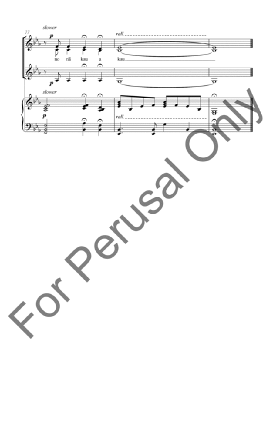 Aia Ke Kanaka (Choral Score) SSAA scores gallery preview page 10