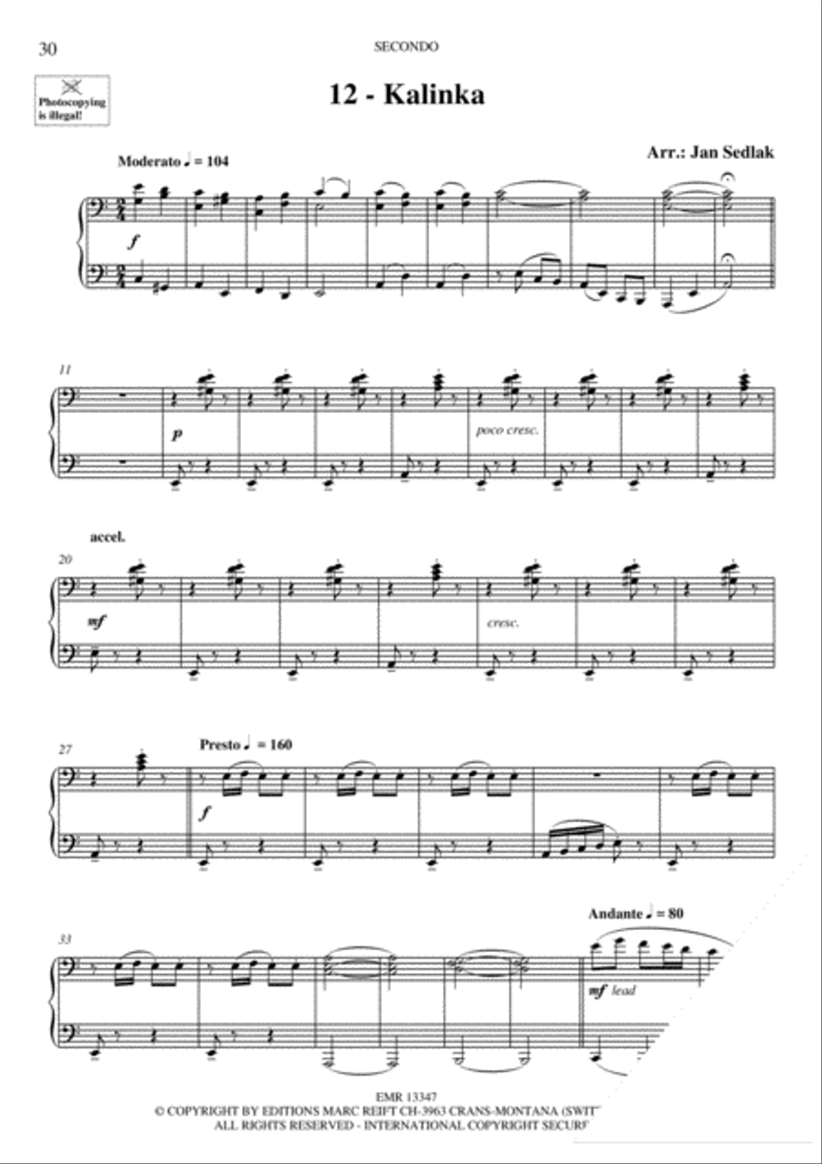 Piano Duets Greatest Hits Volume 2 - Easy Piano Duet scores gallery preview page 14
