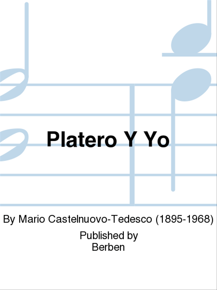 Platero Y Yo School and Community scores gallery preview page 1