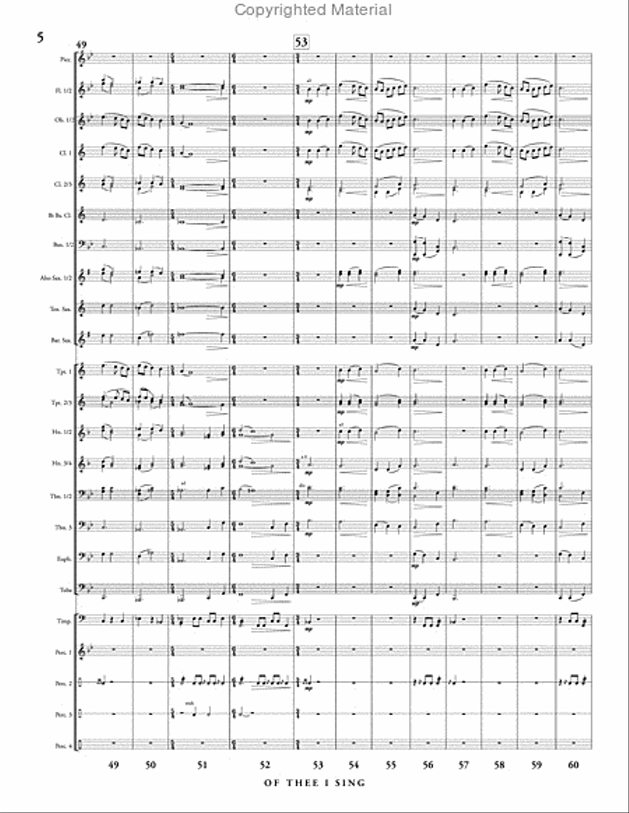 Of Thee I Sing Of Thee I Sing Concert Band scores gallery preview page 6