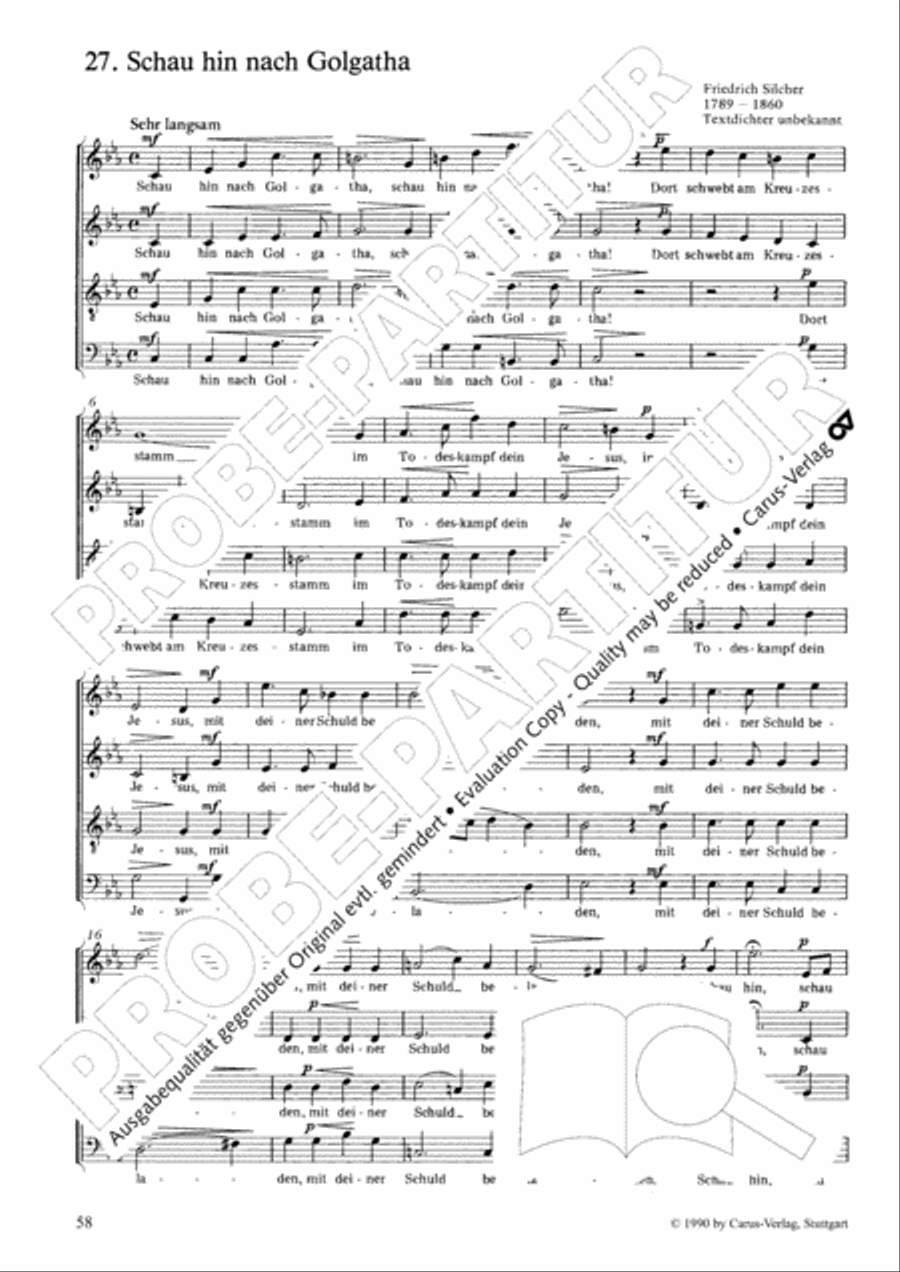 Geistliches Chorbuch der Romantik Choir scores gallery preview page 59