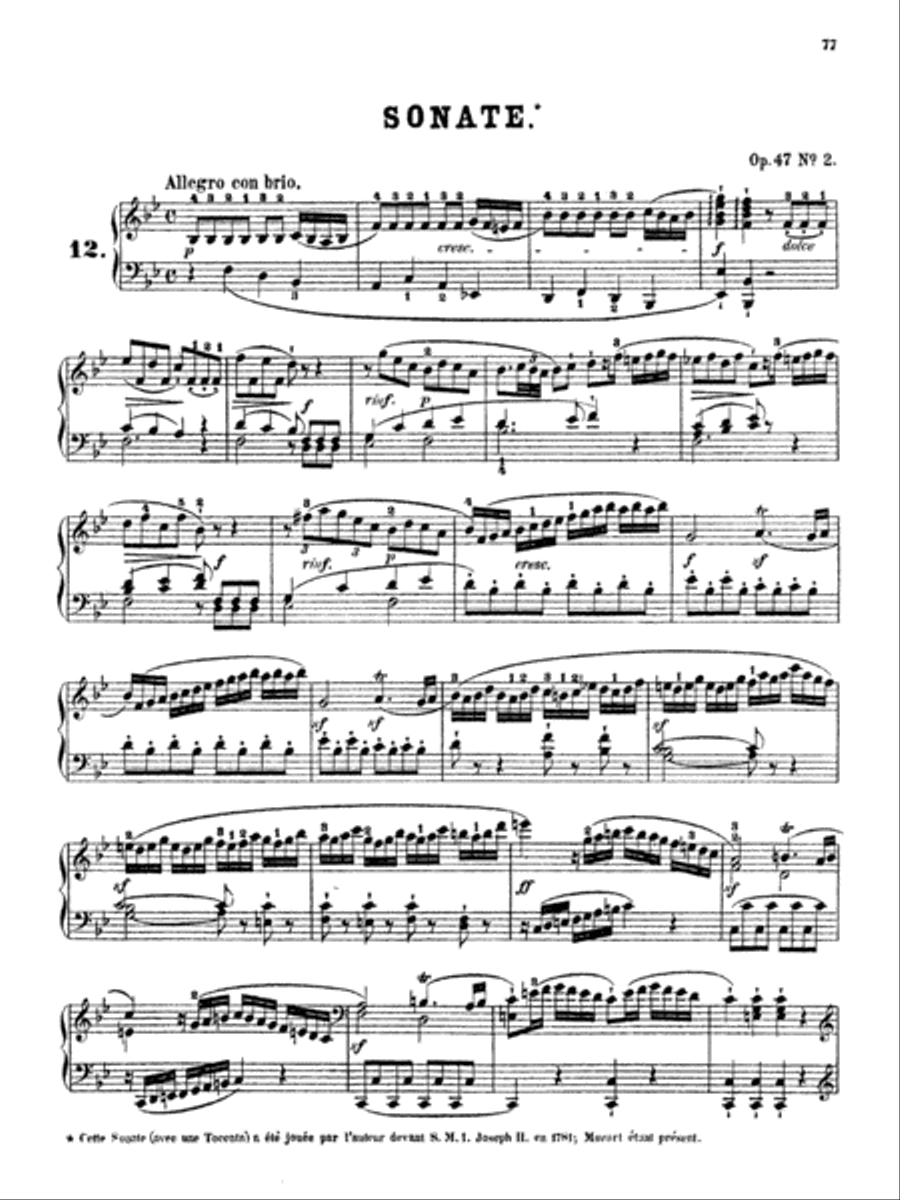 Clementi: Piano Sonatas (Volume II) Piano Solo scores gallery preview page 1