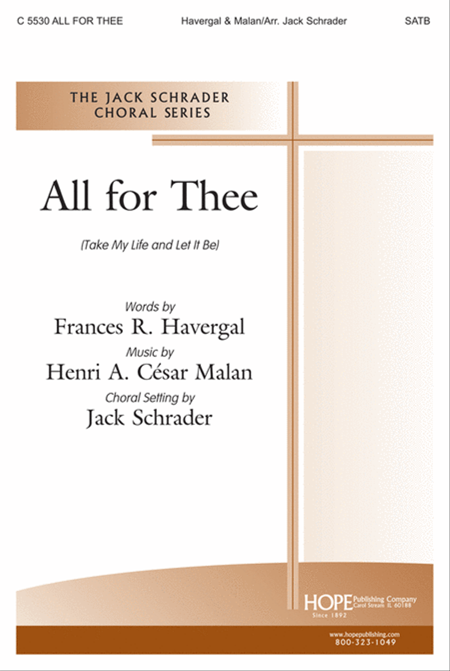 All For Thee 4-Part scores gallery preview page 1