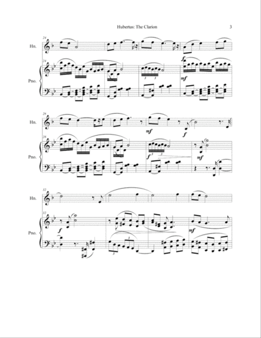 Hubertus: The Clarion Small Ensemble scores gallery preview page 4