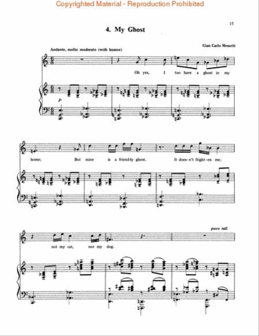 Five Songs Voice scores gallery preview page 4