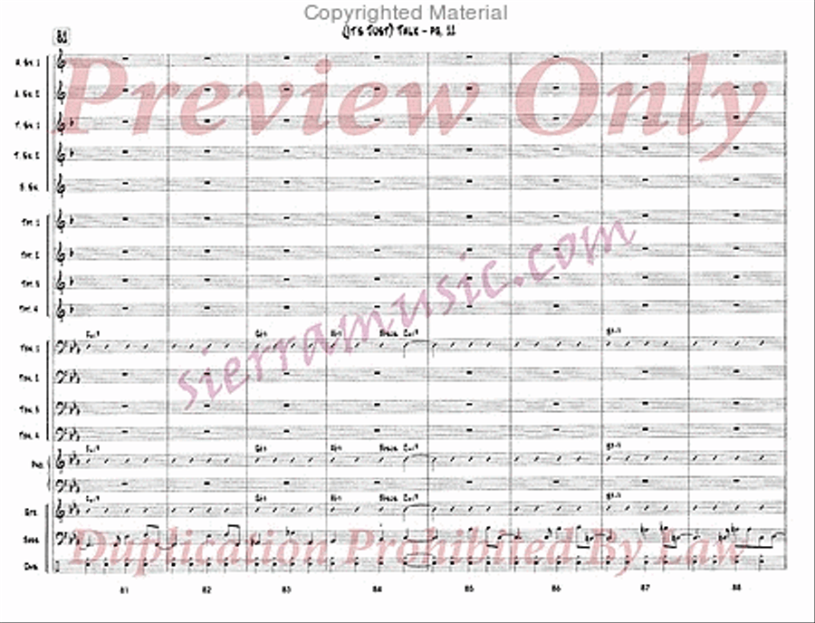 It's Just Talk Big Band scores gallery preview page 12