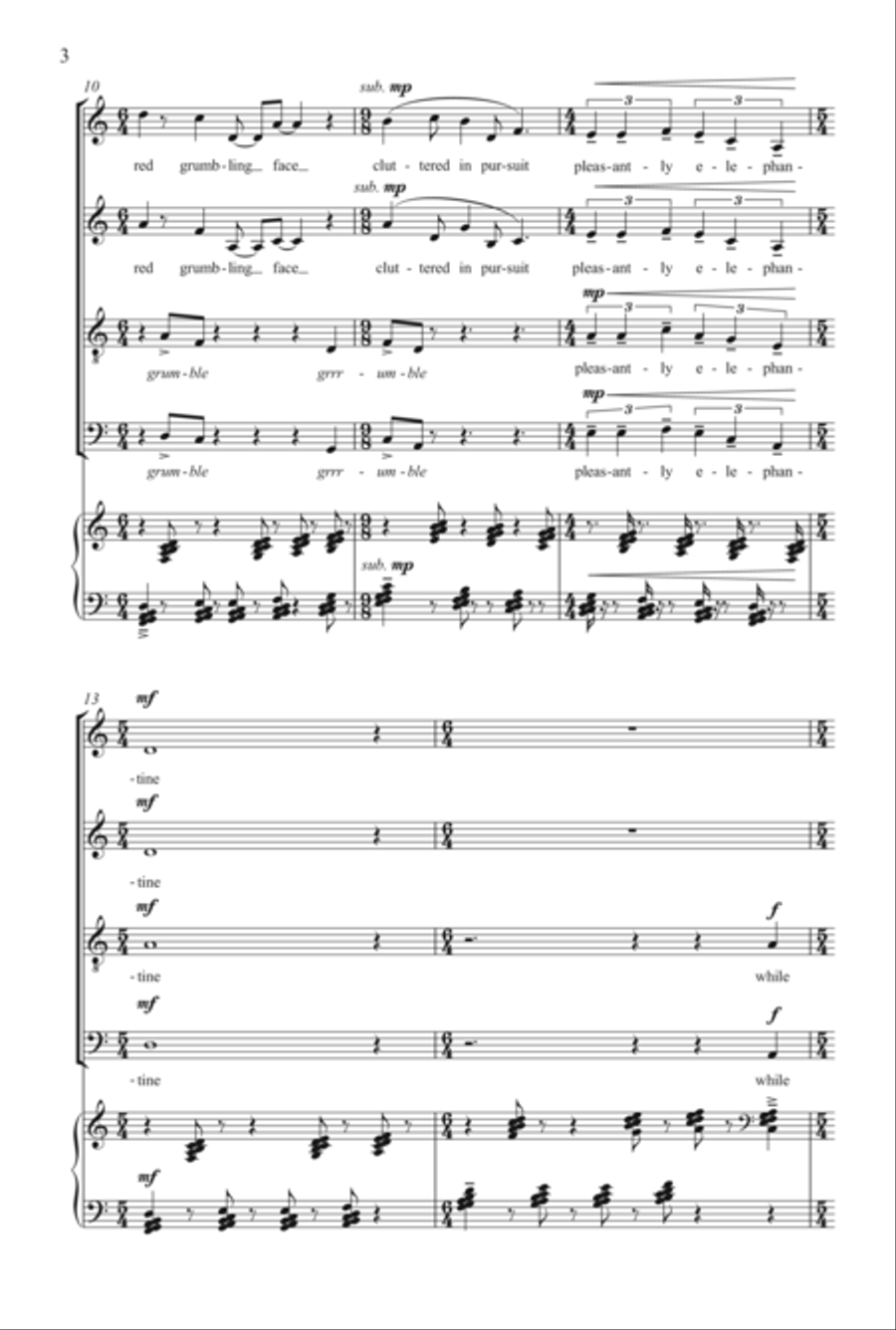 I Walked The Boulevard (From 'The City And The Sea') 4-Part scores gallery preview page 3