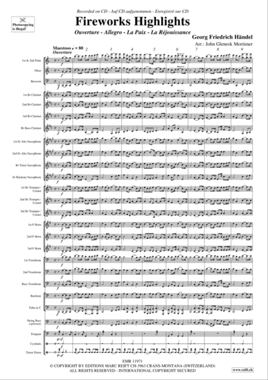 Fireworks Highlights Concert Band scores gallery preview page 4
