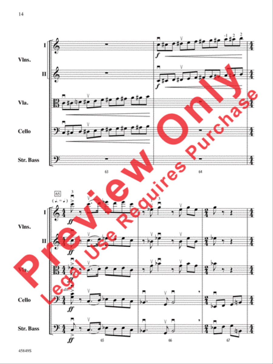 American Salute String Orchestra scores gallery preview page 14