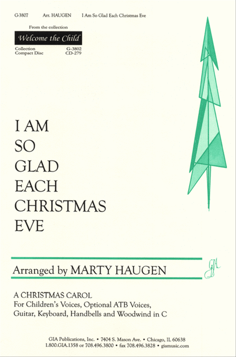 I Am So Glad Each Christmas Eve 4-Part scores gallery preview page 1