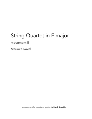 Ravel's String Quartet for Woodwind Quintet