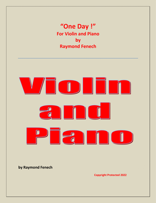 One Day ! for Violin and Piano - Intermediate level