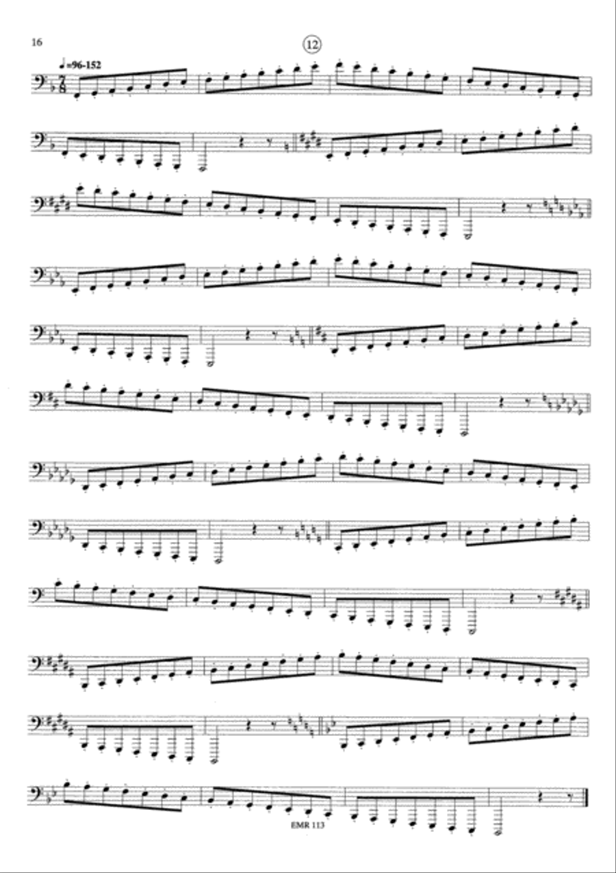Tagliche Ubungen / Exercices Journaliers / Daily Drills Tuba scores gallery preview page 9