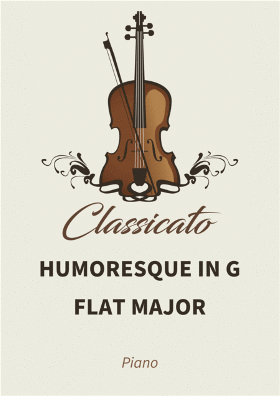 Humoresque in G flat major Piano Solo scores gallery preview page 1