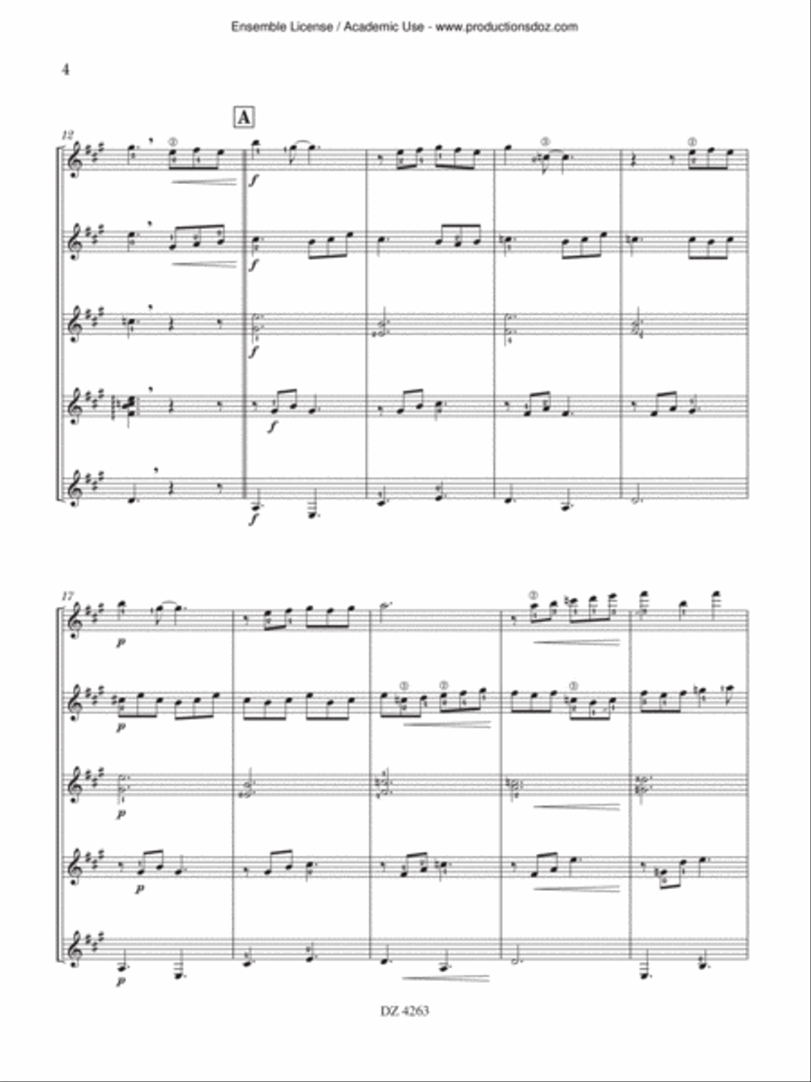 Barcarolle bohème Barcarolle bohème Guitar Ensemble scores gallery preview page 4