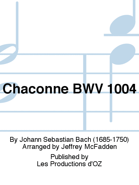 Chaconne BWV 1004
