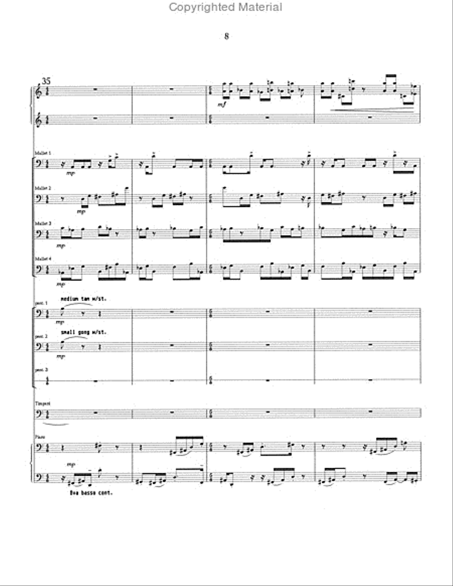 Song of Middle Earth Percussion Ensemble scores gallery preview page 9
