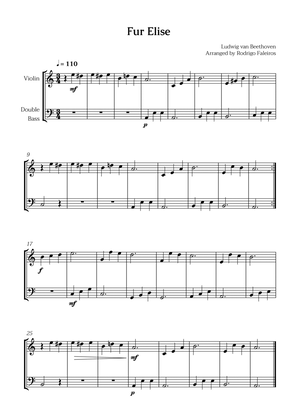Fur Elise (for violin and double bass)