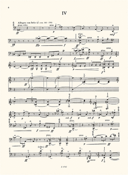 Four Pieces for Violoncello