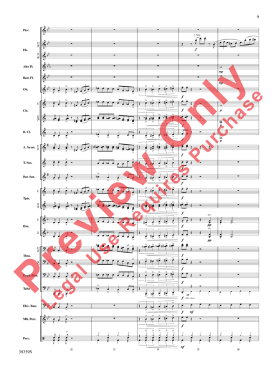 Those Fabulous Flutes Concert Band scores gallery preview page 10