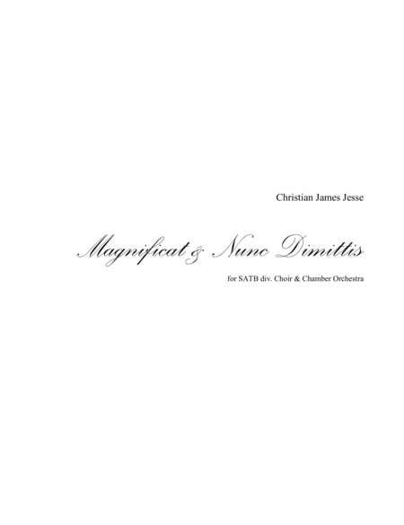 Magnificat & Nunc Dimittis - Conductor Score - Score Only image number null