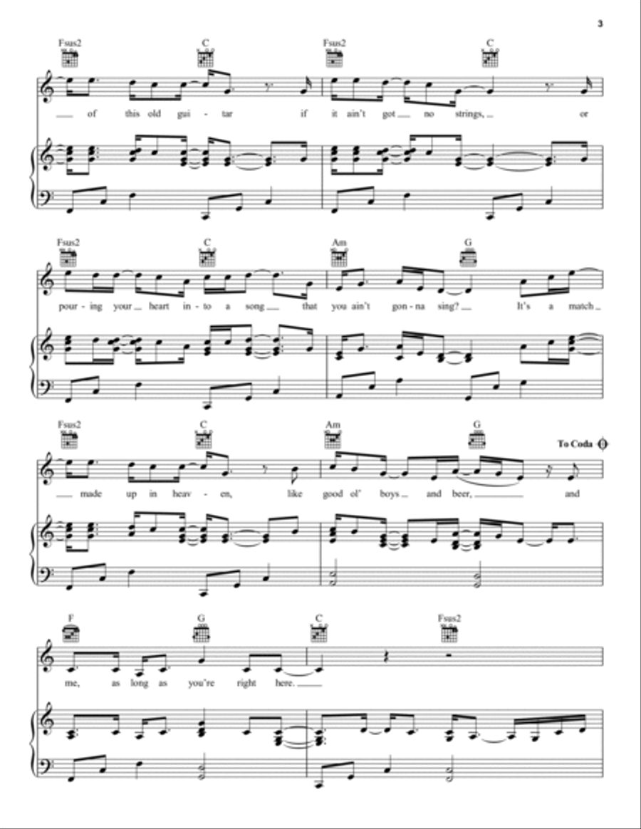 Better Together Piano, Vocal, Guitar scores gallery preview page 3
